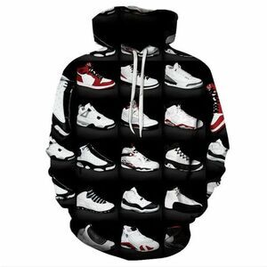 Basketball Sneaker Shoe Hip Pop Sports Hoodie Sweatshirt Sweater Pullover Jacket